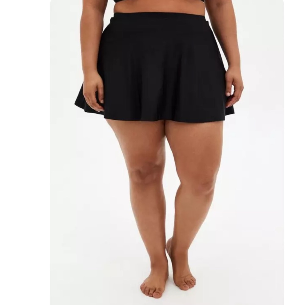 NWT Torrid High-Rise Long Swim Skirt With Short